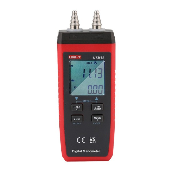 Comprar UNI-T UT366A Manómetro digital - Mide presión y presión diferencial - Para ventilación y climatización - Indicador LED -