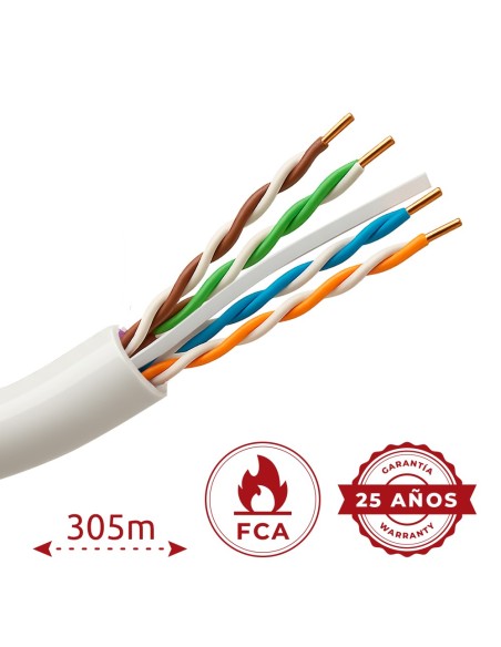 Acquistare SAFIRE UTP6-305-BC-OUTDOOR-BW Cavo UTP rigido per esterni - Categoria 6 - Conforme al test Fluke 90 m - Conduttore OF