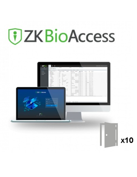 Acquistare ZKTECO ZK-BIOACCESS-10D Licenza software per il controllo accessi - Capacità 10 porte - Architettura Server/Browser