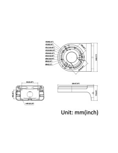 Acheter HIKVISION DS-220AZJ-145-BA Support mural - Métal - 77 (H) x 145 (L) x 186,4 (P) mm - Charge maximale 2 kg | Poids 900 g 2