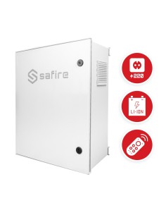 Acheter SAFIRE SF-BOX6050AC8POE-LITIO Armoire en polyester à charge rapide pour lampadaire – Interrupteur différentiel, disjonct 2