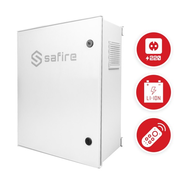 Acheter SAFIRE SF-BOX6050AC8POE-LITIO Armoire en polyester à charge rapide pour lampadaire – Interrupteur différentiel, disjonct