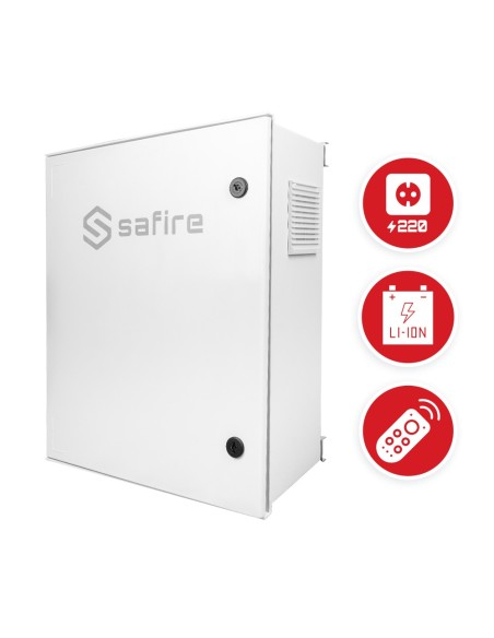 Acheter SAFIRE SF-BOX6050AC8POE-LITIO Armoire en polyester à charge rapide pour lampadaire – Interrupteur différentiel, disjonct