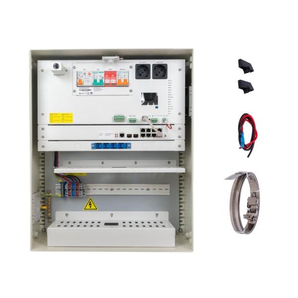 Acheter SAFIRE SF-BOX6050AC8POE-LITIO Armoire en polyester à charge rapide pour lampadaire – Interrupteur différentiel, disjonct