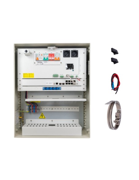 Acheter SAFIRE SF-BOX6050AC8POE-LITIO Armoire en polyester à charge rapide pour lampadaire – Interrupteur différentiel, disjonct