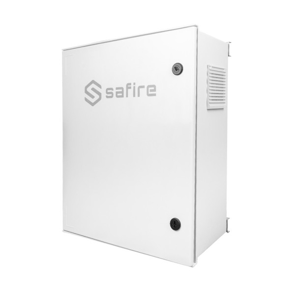 Acheter SAFIRE SF-BOX6050AC8POE-UPS Armoire Safire en polyester SMC - Dimensions extérieures 50x40x20 cm - Switch 8 ports PoE