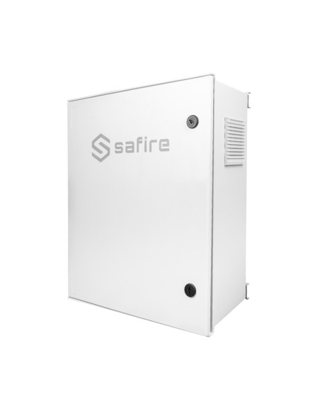 Acheter SAFIRE SF-BOX6050AC8POE-UPS Armoire Safire en polyester SMC - Dimensions extérieures 50x40x20 cm - Switch 8 ports PoE