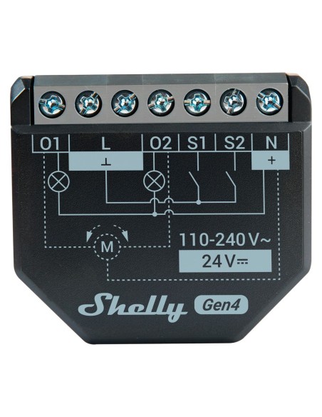 Acheter SHELLY SH-2PM-GEN4-4PC Relais Shelly 2PM Gen4 (Pack de 4) - Contrôleur de volets roulants / stores - Relais à 2 canaux i
