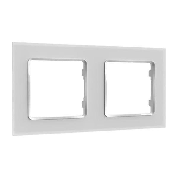 Comprar SHELLY SH-WALL-FRAME-2-W Shelly Wall Frame 2 - Marco doble para interruptor de pared - Compatibilidad con gama de pulsad