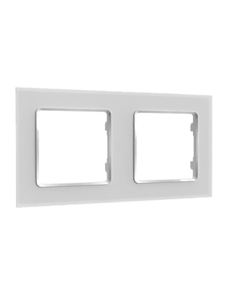 Comprar SHELLY SH-WALL-FRAME-2-W Shelly Wall Frame 2 - Marco doble para interruptor de pared - Compatibilidad con gama de pulsad