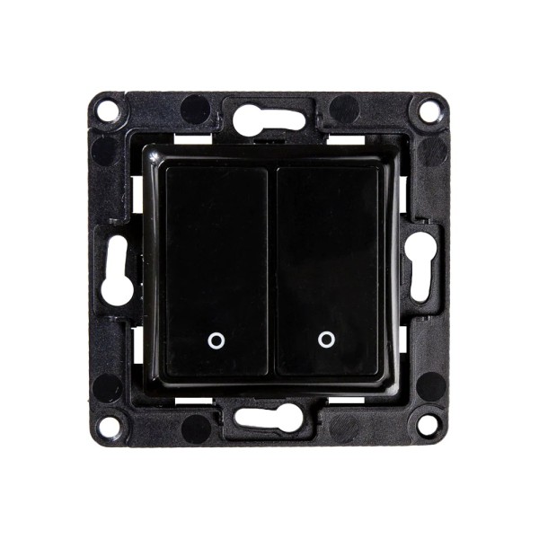 Acheter SHELLY SH-WALL-SWITCH-2-B Shelly Wall Switch 2 - Double bouton-poussoir pour le contrôle de deux canaux - Compatible ave