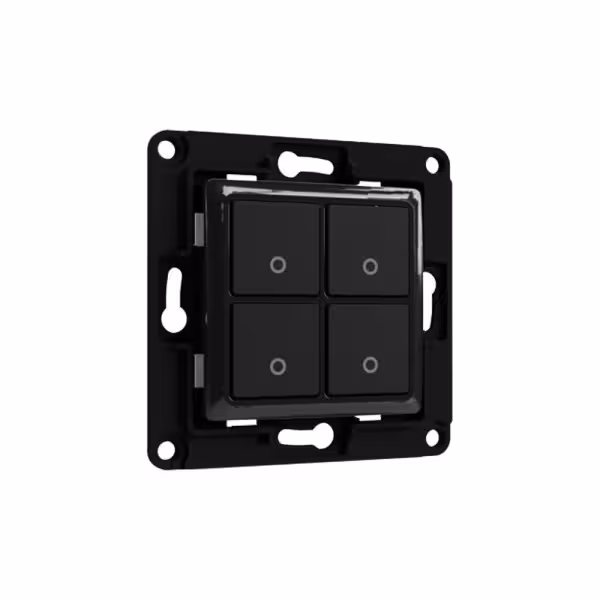 Comprar SHELLY SH-WALL-SWITCH-4-B Shelly Wall Switch 4 - Diseño compacto con 4 botones pulsadores - Compatible Shelly Plus i4, P