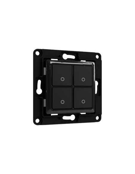 Comprar SHELLY SH-WALL-SWITCH-4-B Shelly Wall Switch 4 - Interruptor de pared con 4 botones - Compatibilidad con gama de marcos 