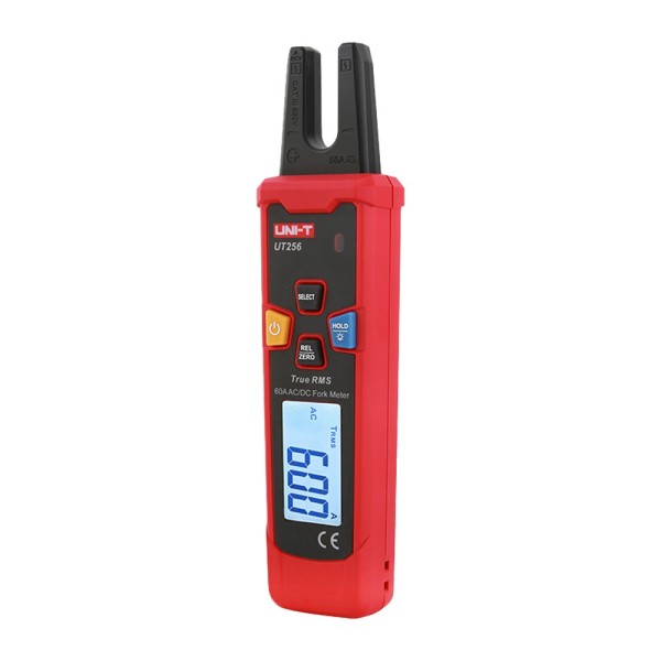 Comprar UNI-TREND UT256 Pinza amperimétrica tipo tenedor - Medición de intensidad en AC y DC hasta 60A - Medición de voltaje en 
