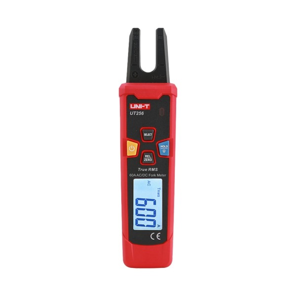 Comprar UNI-TREND UT256 Pinza amperimétrica tipo tenedor - Medición de intensidad en AC y DC hasta 60A - Medición de voltaje en 