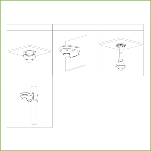 Acheter DAHUA IPC-EB5541-AS FishEye H265 5M DN WDR 1.4mm IK10 IP67 Audio SD PoE MIC E/S IA