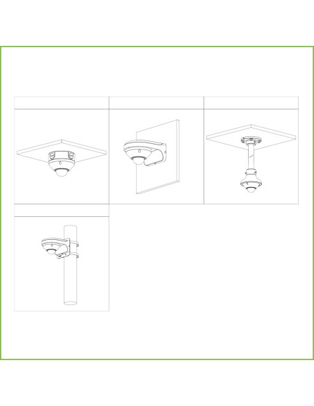 Acheter DAHUA IPC-EB5541-AS FishEye H265 5M DN WDR 1.4mm IK10 IP67 Audio SD PoE MIC E/S IA