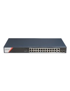 Acheter HIKVISION BASIC DS-3E1528HP-SI-24P2T HIKBASIC. Switch PoE avec 24 ports cuivre 10/100/1000 + 2 RJ45 Gigabit + 2 SFP Gi