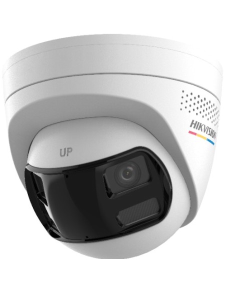 Comprar HIKVISION VALUE DS-2CD1367G2HP-LIUFS HIKVALUE. Cámara Minidomo IP 6Mpx panorámica 180º óptica fija 2.8mm IR + luz blanca