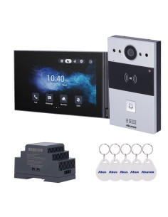 Acheter AKUVOX AK-KIT203 Kit de visiophone Linux - 2 fils & Wi‑Fi | Platine et moniteur IPS - Audio bidirectionnel Crystal Clea