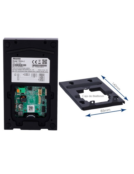 Comprar AKUVOX AK-KIT203 Kit de videoportero Linux - 2 hilos &amp; WiFi | Placa y monitor IPS - Audio bidireccional Crystal Clea