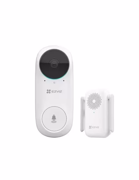 Comprar EZVIZ EZ-DB2C-KIT Videotimbre WiFi IP Ezviz - Cámara 2Mpx / Visión 160º - Audio / Timbre interior incluido - Detección P