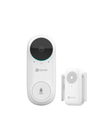 Acheter EZVIZ EZ-DB2C-KIT Sonnette vidéo Wi‑Fi IP Ezviz - Caméra 2 Mpx / Vision 160° - Audio / Carillon intérieur inclus - Détec