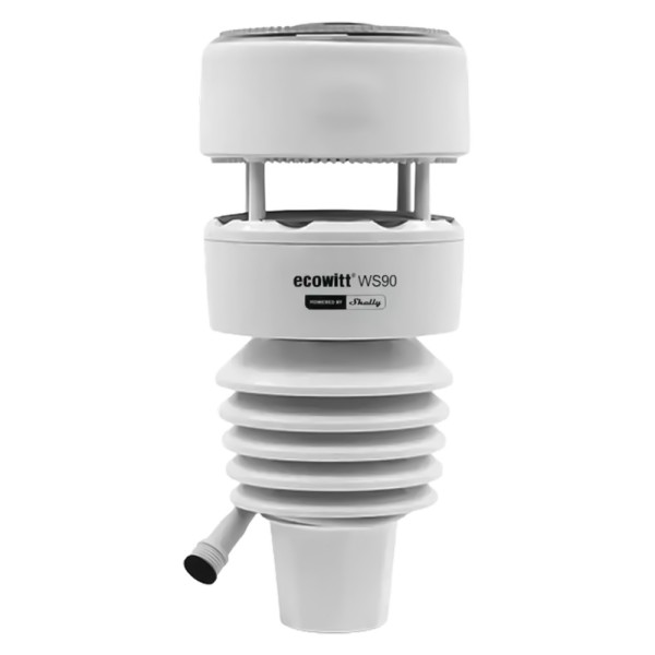 Acheter SHELLY SH-ECOWITT-WS90 Shelly Ecowitt WS90 - Station météo solaire 7 en 1 - Capteur piézoélectrique ultrasonique pour