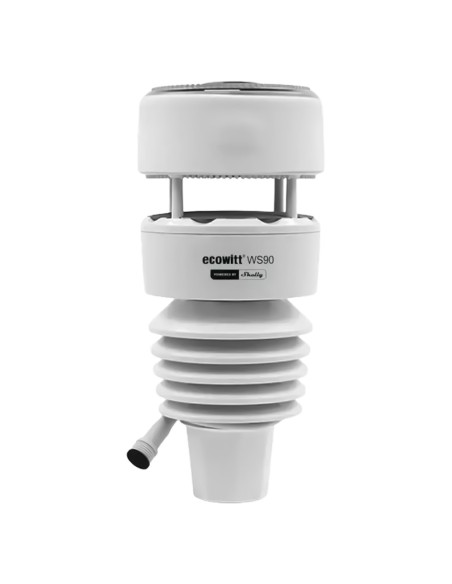 Acheter SHELLY SH-ECOWITT-WS90 Shelly Ecowitt WS90 - Station météo solaire 7 en 1 - Capteur piézoélectrique ultrasonique pour
