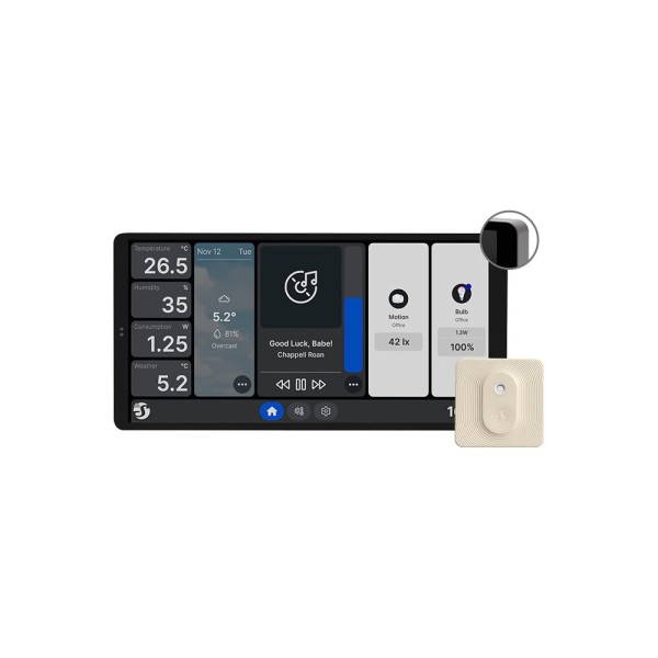Acheter SHELLY SH-WALL-DISPLAY-X2-S-BLUHT-I Shelly Wall Display X2 + BLU H&T Ivory - Écran tactile couleur 6,95" pour