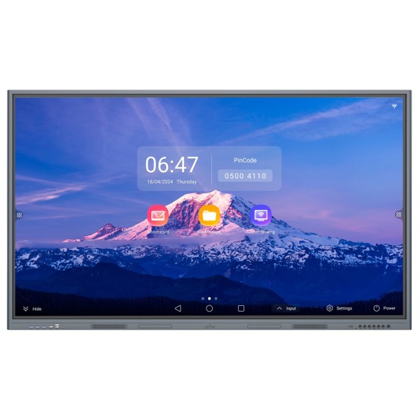 Comprar UNIVIEW UV-MW3565-U-X Monitor interactivo 65" - Resolución 4K - Android 13 - Procesador Quad-Core - 4 GB RAM y 32 G