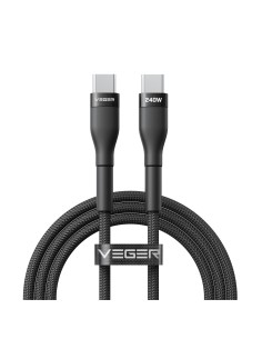 Comprar VEGER VG-CC03 Veger - Cable USB 2.0 para cualquier dispositivo - USB-C a USB-C - Cubierta de metal, Nylon trenzado  - Ca
