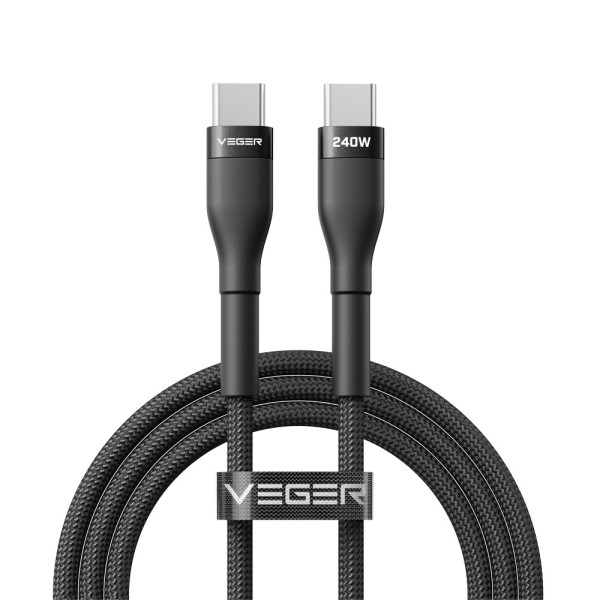 Comprar VEGER VG-CC03 Veger - Cable USB 2.0 para cualquier dispositivo - USB-C a USB-C - Cubierta de metal, Nylon trenzado  - Ca