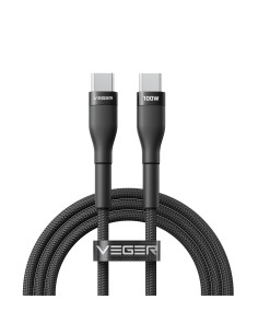 Acheter VEGER VG-CC05 Veger - Câble USB 2.0 pour tout appareil - USB-C vers USB-C - Coque en métal, nylon tressé - Câble