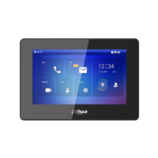 Comprar DAHUA DAHUA-5257 Monitor interior IP Dahua Pro negro con Wi-Fi y pantalla táctil TFT de 7 pulgadas