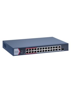 Comprar HIKVISION BASIC DS-3E1326P-EI-M HIKBASIC. Switch Smart PoE de 24 puertos 10/100Mbps + 1 puerto combo SFP 1000Mbps + 1 pu