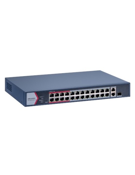 Comprar HIKVISION BASIC DS-3E1326P-EI-M HIKBASIC. Switch Smart PoE de 24 puertos 10/100Mbps + 1 puerto combo SFP 1000Mbps + 1 pu