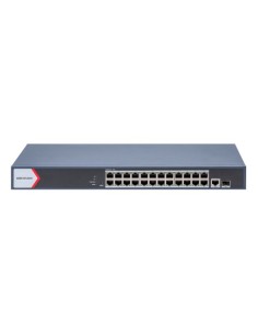 Acheter HIKVISION BASIC DS-3E1526P-EI HIKBASIC. Switch PoE de 24 ports cuivre 10/100/1000 (PoE+ at/af extend 300m) + 1 port cuiv