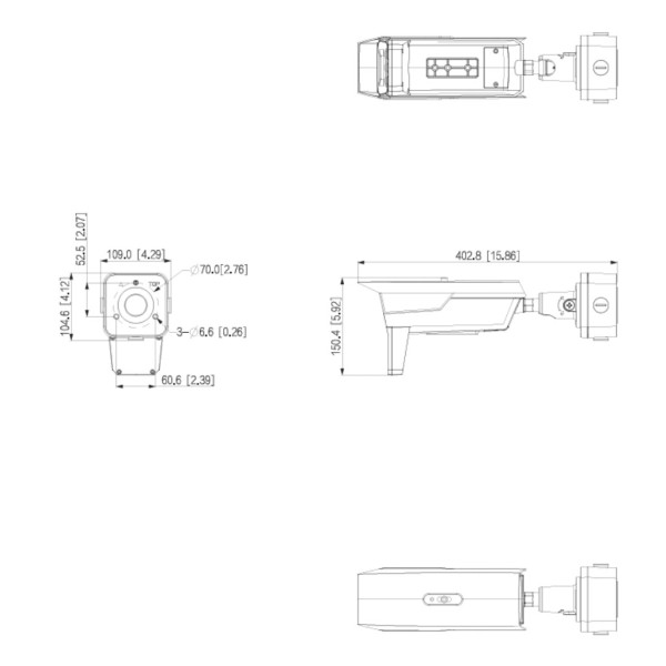 Comprar DAHUA ITC431-KW4F Tubular IP ANPR H265 4MP 3IR850nm 8-32VFM IP68 IK10 PoE E/S AI con Radar de velocidad