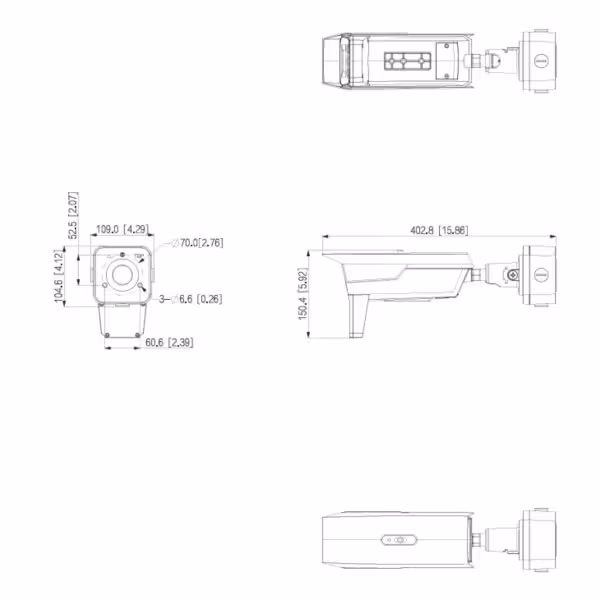 Acheter DAHUA ITC431-KW4F Tubulaire IP ANPR H265 4MP 3IR850nm 8-32VFM IP68 IK10 PoE E/S IA avec radar de vitesse