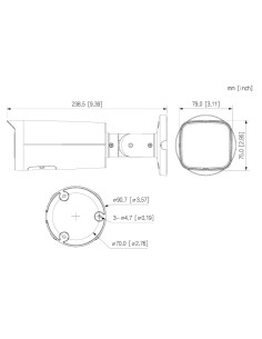 Comprar DAHUA IPC-HFW5459T-ASE-IL-0280B Tubular IP 4M H265 FULL COLOR WDR140dB Iluminación Dual LED60m/IR80m 2.8mm IP67 IK10 ePo 2