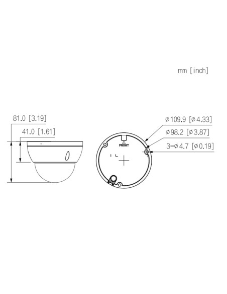 Acquistare DAHUA IPC-HDBW2849E-S-IL-0280B Dome IP H265 8M WDR Illuminazione doppia LED30m/IR30m 2.8mm IK10 IP67 PoE SD AI