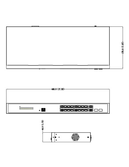 Acheter DAHUA PFS4218-16GT-130 switch PoE 2.0 16 ports Gigabit + 2 ports combo Gigabit RJ45/SFP uplink 130 W administrable couch