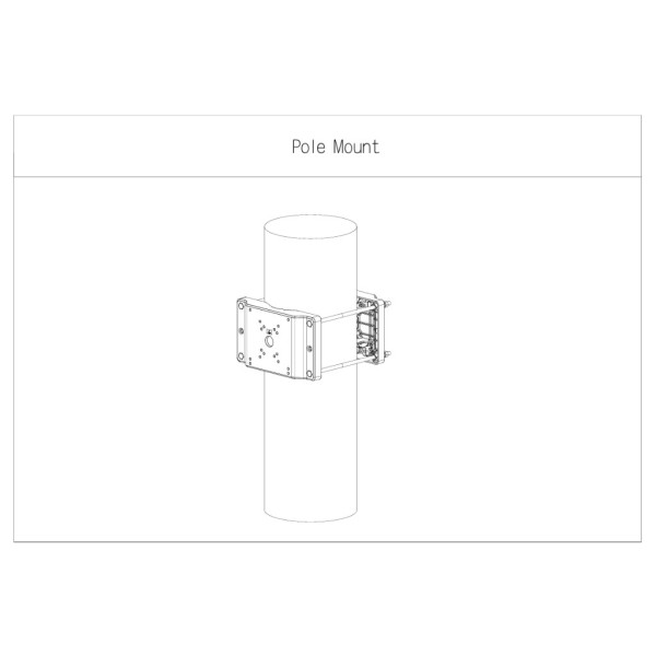 Acheter DAHUA PFA153-SG Adaptateur pour mât pour Speed Dome, PTZ et boîtiers de surveillance extérieurs. Couleur grise