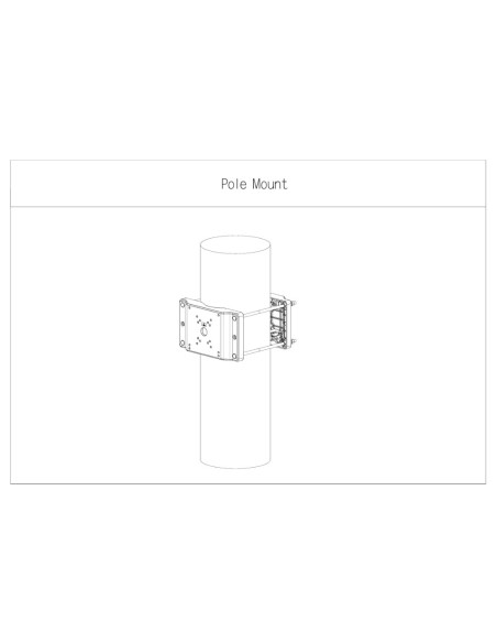 Comprar DAHUA PFA153-SG Adaptador a poste para Speed Domo, PTZ y cajas de vigilancia exterior. Color gris