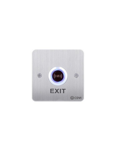 Acquistare CDVI RTE-IRS CDVI. Pulsante di uscita a infrarossi in acciaio inox, montaggio in superficie 85x85x42 mm. Sensore 3–15