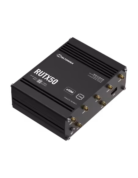 Comprar TELTONIKA TK-RUTX50 Router Industrial 5G Sub-6 GHz SA/NSA Wi-Fi 5  - Dual-Band Wave 2 hasta 867 Mbps  - Resiliencia co
