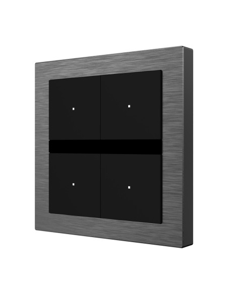 Acheter AKUBELA AK-K32-B4-EU Interrupteur intelligent - KNX - 4 boutons physiques avec LED - Écran OLED pour l’étiquetage - Alim