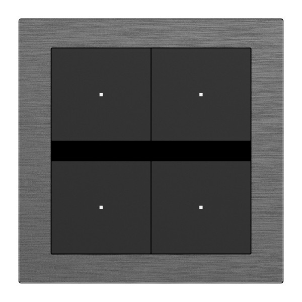 Comprar AKUVOX AK-K32-B4-EU Interruptor inteligente - KNX - 4 botones físicos con LEDs - Pantalla OLED para etiquetado - Aliment