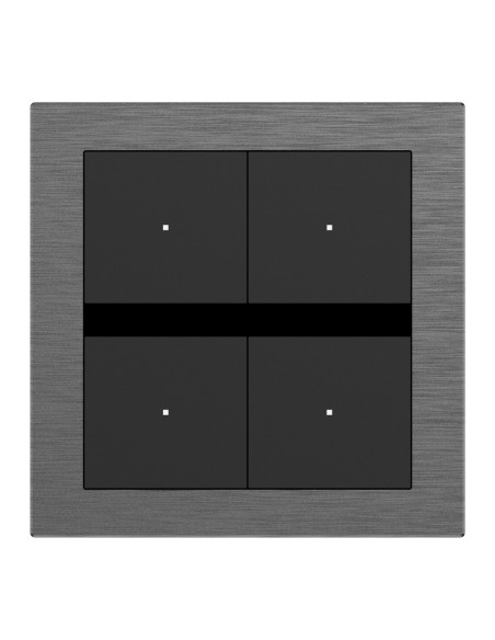 Comprar AKUVOX AK-K32-B4-EU Interruptor inteligente - KNX - 4 botones físicos con LEDs - Pantalla OLED para etiquetado - Aliment